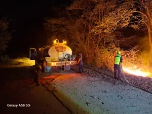 Atención oportuna ante incendio en Llano Ciruelo 