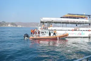 Realizan en Huatulco simulacro de derrame de hidrocarburos en la mar.