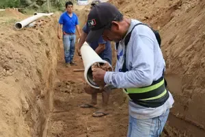 Works on the Main Drinking Water Line