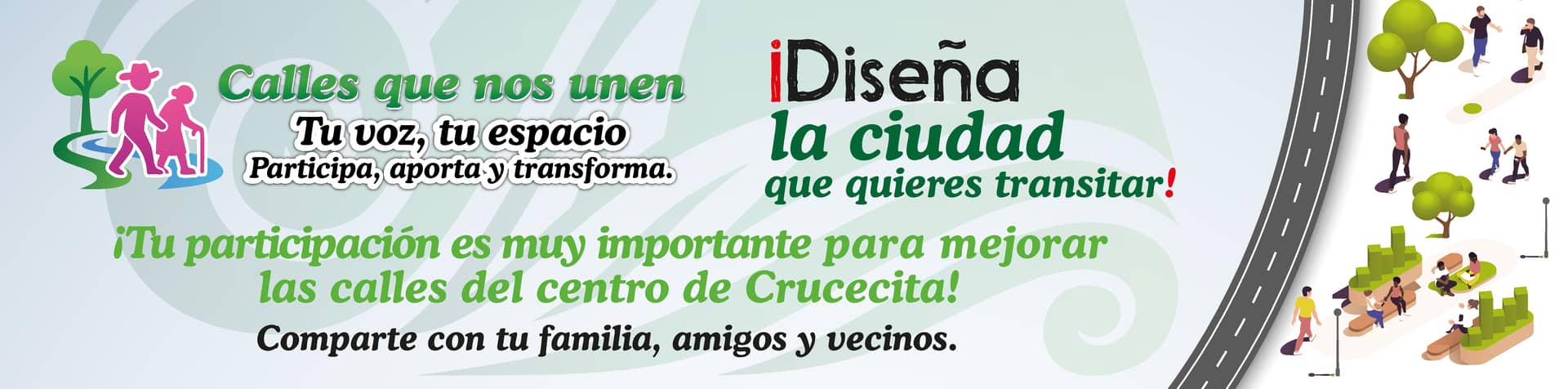Banner de la campaña Calles que nos unen del municipio de Santa María Huatulco
